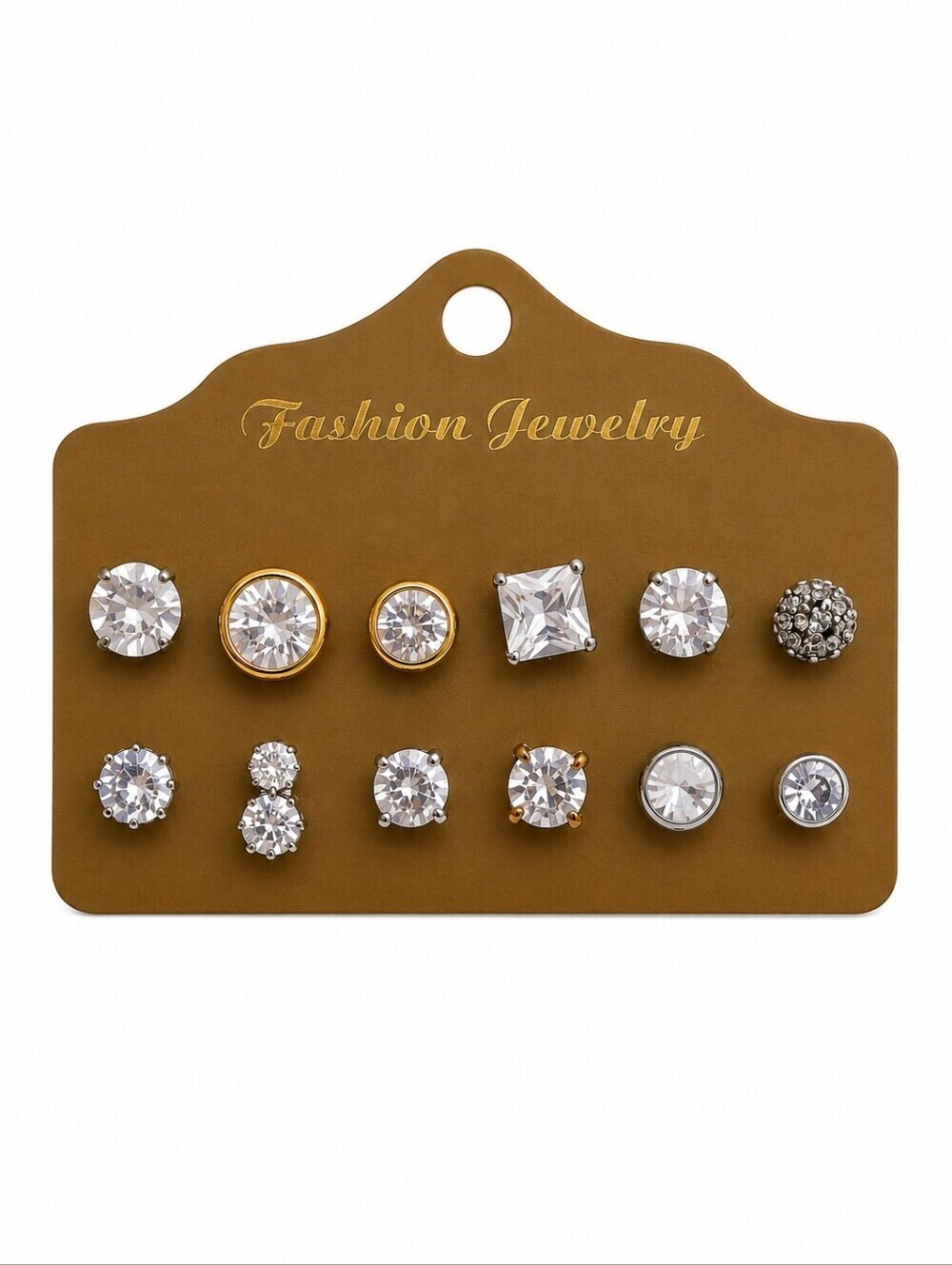 3/$30 Twelve Assorted Crystal Post Earrings